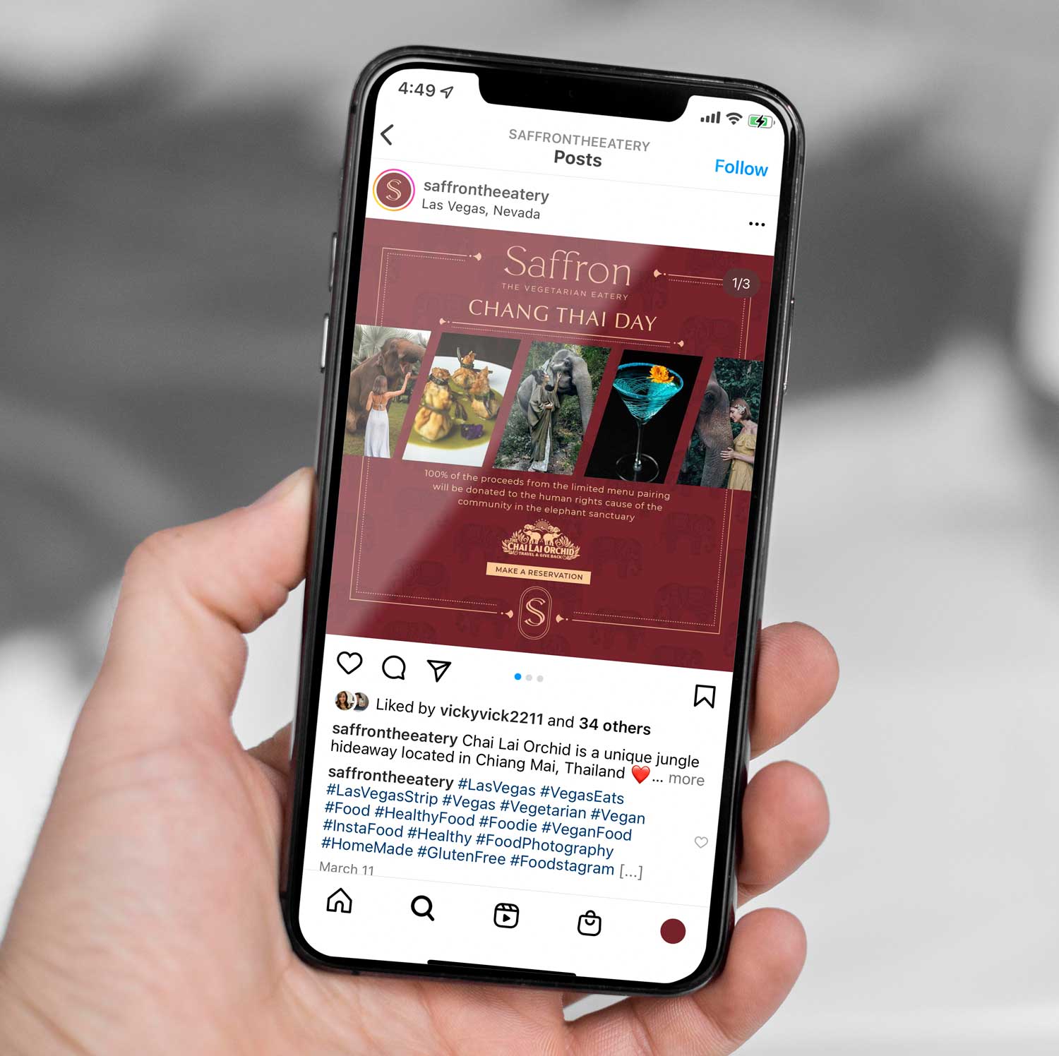 Saffron The Vegetarian Eatery Chang Mai SKC Group Las Vegas, Miami